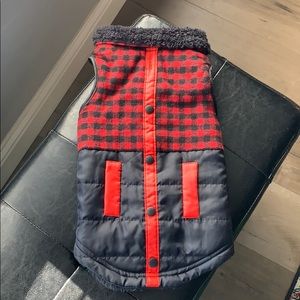Dog Vest Buffalo Plaid M